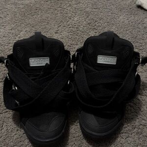 Lanvin Black Sneakers with Silver Accents ( Used )